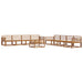 Set de canapele de exterior 9 pcs natural Lemn Solid de Acacia - WALTI WALTI
