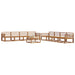 Set de canapele de exterior 9 pcs natural Lemn Solid de Acacia - WALTI WALTI