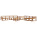 Set de canapele de exterior 9 pcs natural Lemn Solid de Acacia - WALTI WALTI