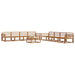 Set de canapele de exterior 9 pcs natural Lemn Solid de Acacia - WALTI WALTI