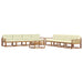 Set de canapele de exterior cu pernă 9 pcs Natural și Crem - WALTI WALTI
