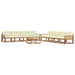 Set de canapele de exterior cu pernă 9 pcs Natural și Crem - WALTI WALTI