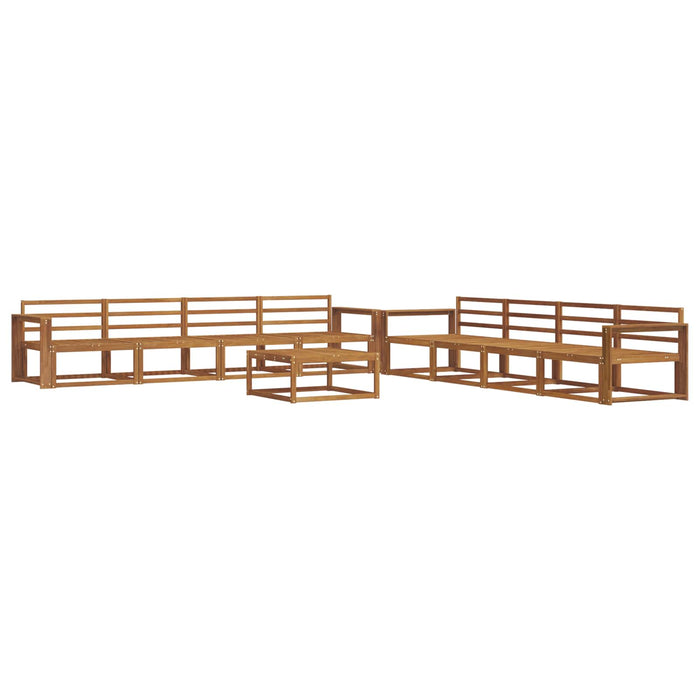 Set de canapele de exterior 9 pcs natural Lemn Solid de Acacia - WALTI WALTI
