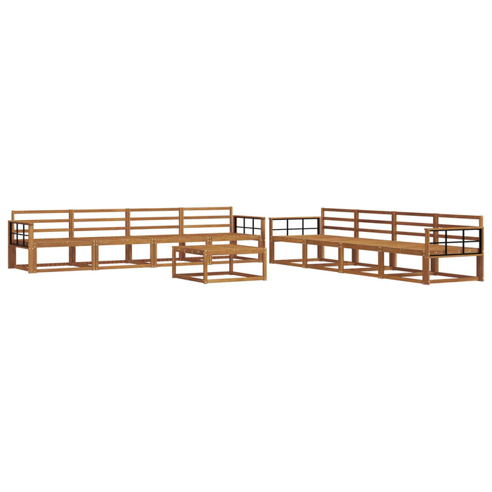 Set de canapele de exterior 9 pcs natural Lemn Solid de Acacia - WALTI WALTI