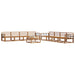 Set de canapele de exterior 9 pcs natural Lemn Solid de Acacia - WALTI WALTI