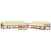Set de canapele de exterior cu pernă 9 pcs Natural și Crem - WALTI WALTI