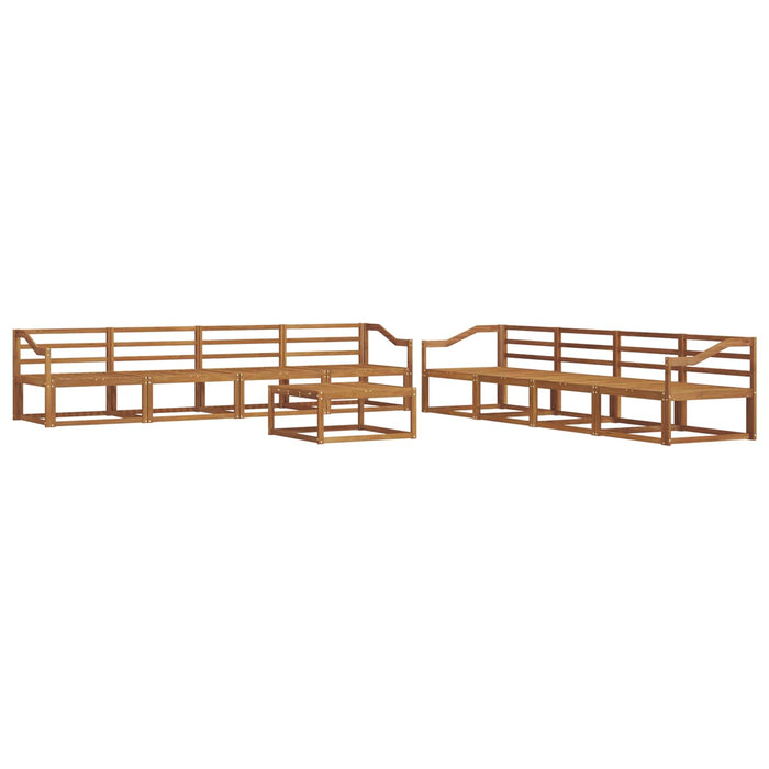 Set de canapele de exterior 9 pcs natural Lemn Solid de Acacia - WALTI WALTI