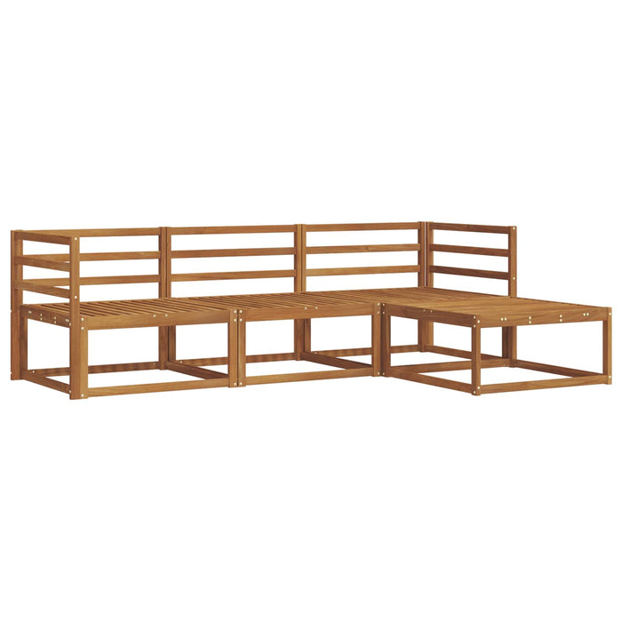 Set de canapele de exterior 4 pcs natural Lemn Solid de Acacia WALTI