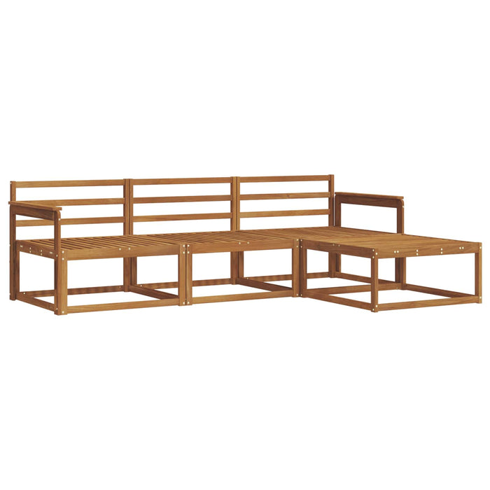 Set de canapele de exterior 4 pcs natural Lemn Solid de Acacia WALTI