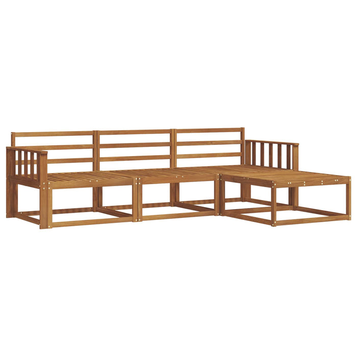 Set de canapele de exterior 4 pcs natural Lemn Solid de Acacia WALTI