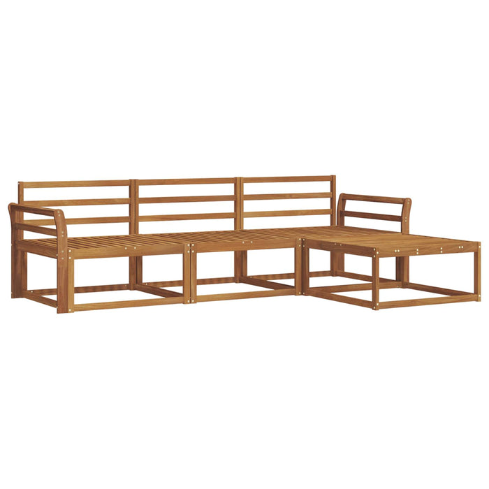 Set de canapele de exterior 4 pcs natural Lemn Solid de Acacia WALTI