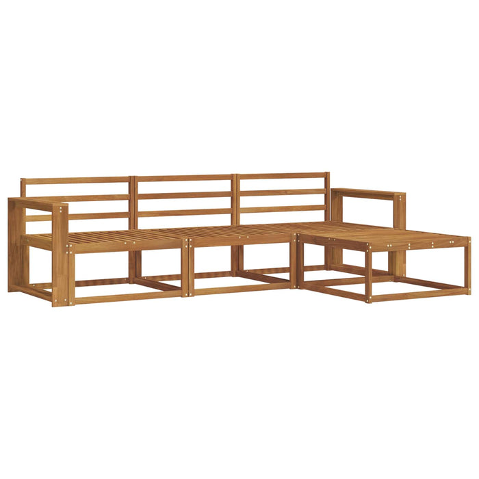 Set de canapele de exterior 4 pcs natural Lemn Solid de Acacia WALTI