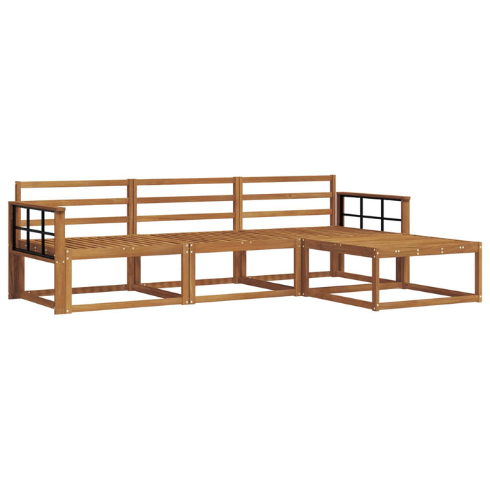 Set de canapele de exterior 4 pcs natural Lemn Solid de Acacia WALTI