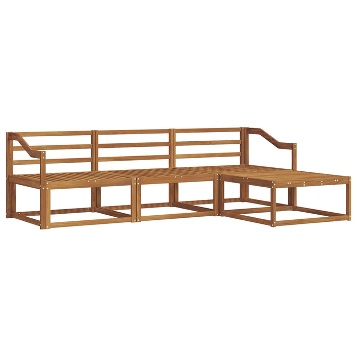 Set de canapele de exterior 4 pcs natural Lemn Solid de Acacia WALTI