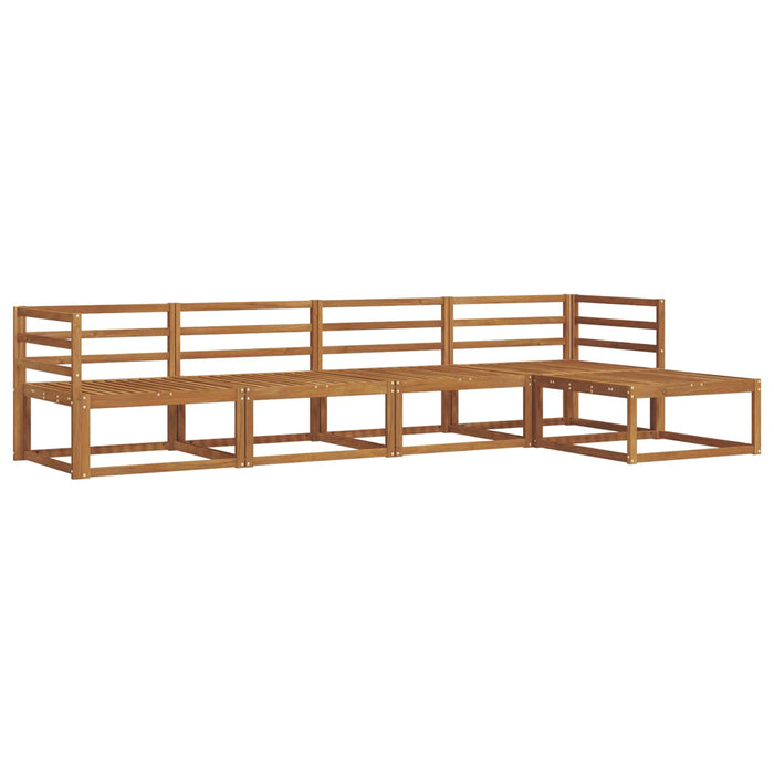 Set de canapele de exterior 5 pcs natural Lemn Solid de Acacia WALTI