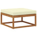 Set de canapele de exterior cu pernă 5 pcs Natural și Crem - WALTI WALTI