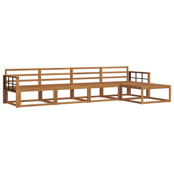Set de canapele de exterior 5 pcs natural Lemn Solid de Acacia WALTI