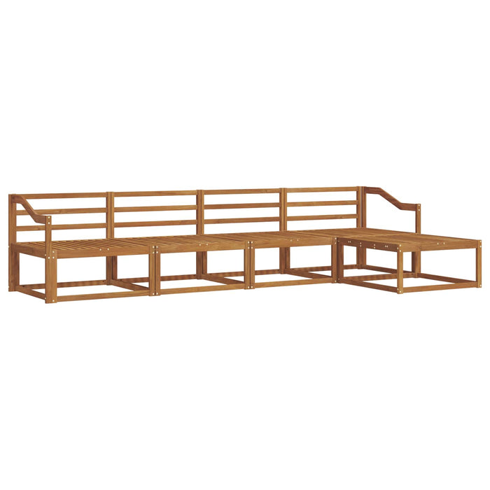 Set de canapele de exterior 5 pcs natural Lemn Solid de Acacia WALTI