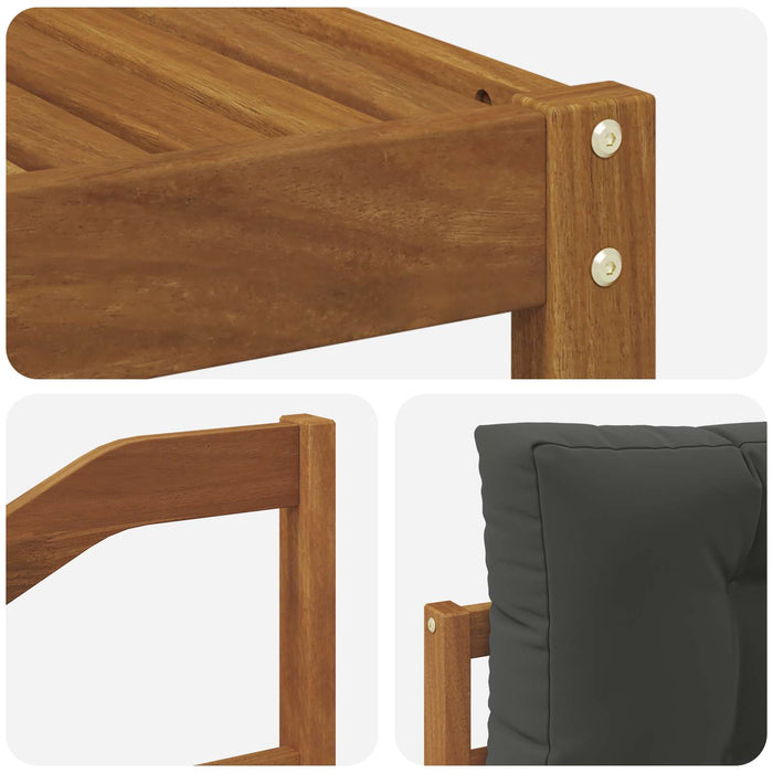 Set de canapele de exterior cu pernă 5 pcs Natural și Antracit - WALTI WALTI