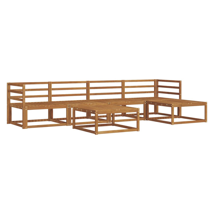 Set de canapele de exterior 6 pcs natural Lemn Solid de Acacia WALTI