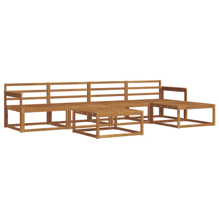 Set de canapele de exterior 6 pcs natural Lemn Solid de Acacia WALTI