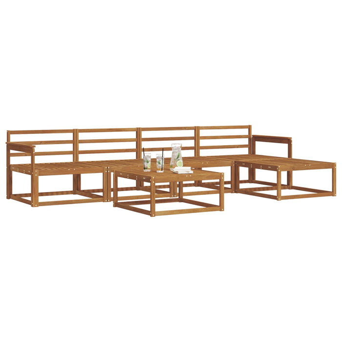 Set de canapele de exterior 6 pcs natural Lemn Solid de Acacia WALTI