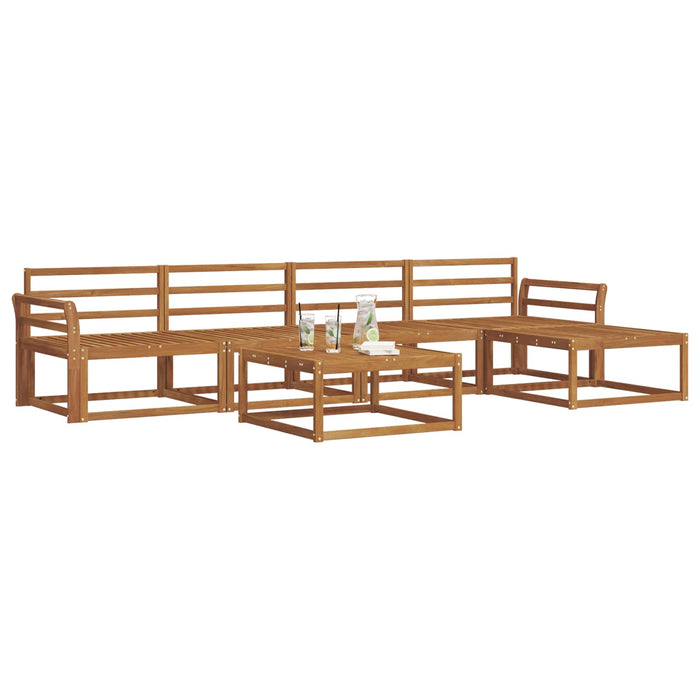 Set de canapele de exterior 6 pcs natural Lemn Solid de Acacia WALTI