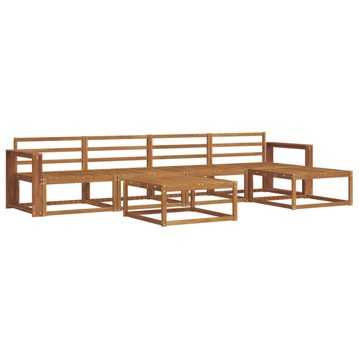 Set de canapele de exterior 6 pcs natural Lemn Solid de Acacia WALTI