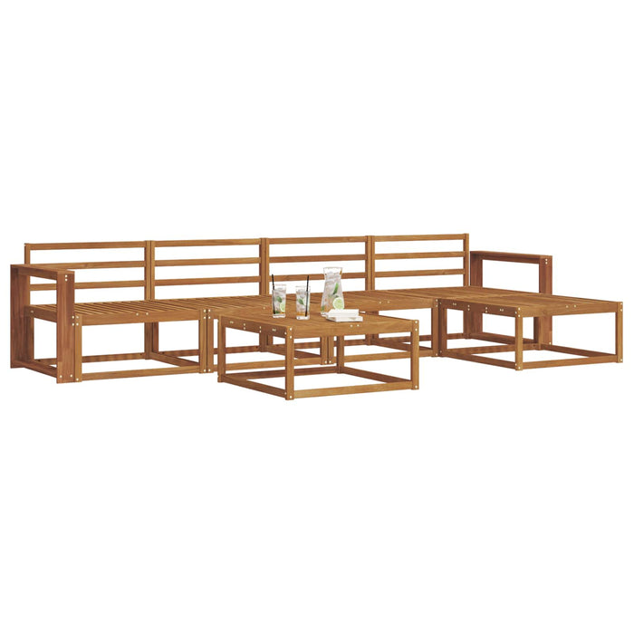 Set de canapele de exterior 6 pcs natural Lemn Solid de Acacia WALTI