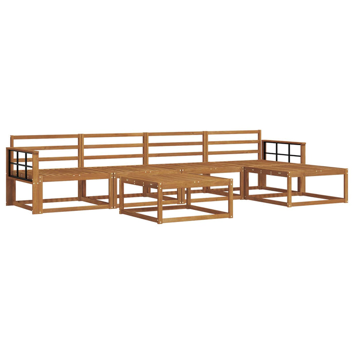 Set de canapele de exterior 6 pcs natural Lemn Solid de Acacia WALTI