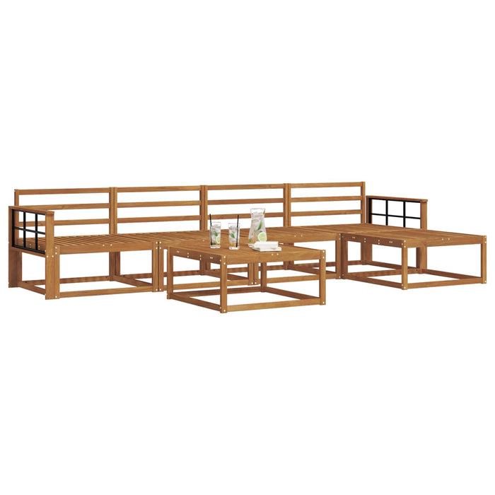 Set de canapele de exterior 6 pcs natural Lemn Solid de Acacia WALTI
