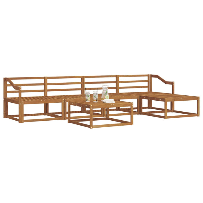 Set de canapele de exterior 6 pcs natural Lemn Solid de Acacia WALTI
