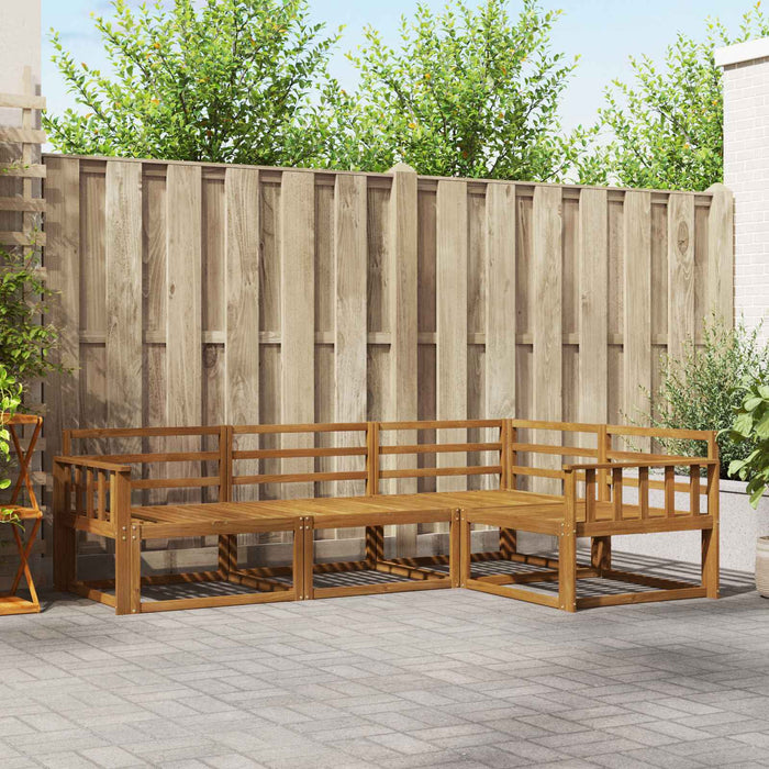 Set de canapele de exterior 4 pcs natural Lemn Solid de Acacia - WALTI WALTI