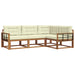 Set de canapele de exterior cu pernă 4 pcs Natural și Crem - WALTI WALTI