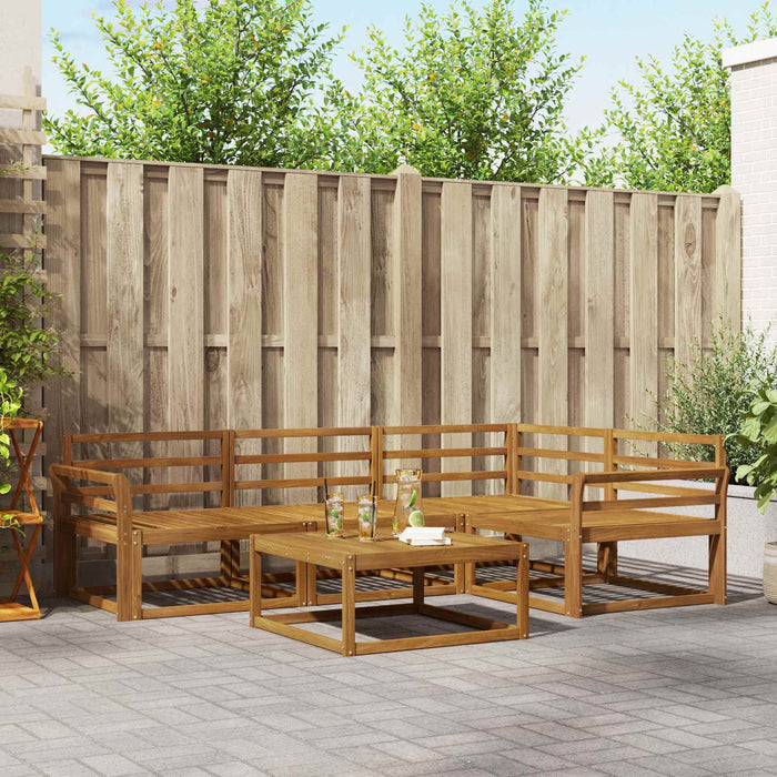 Set de canapele de exterior 5 pcs natural Lemn Solid de Acacia - WALTI WALTI