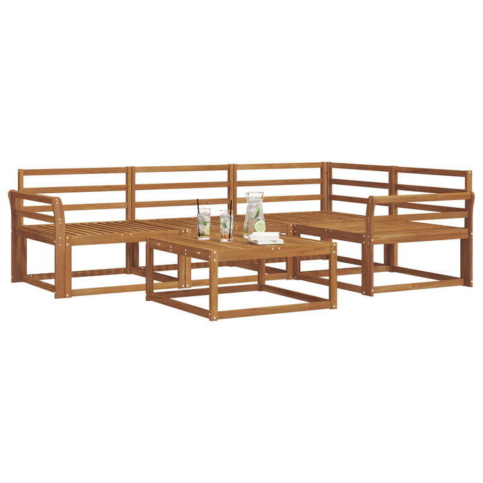 Set de canapele de exterior 5 pcs natural Lemn Solid de Acacia - WALTI WALTI