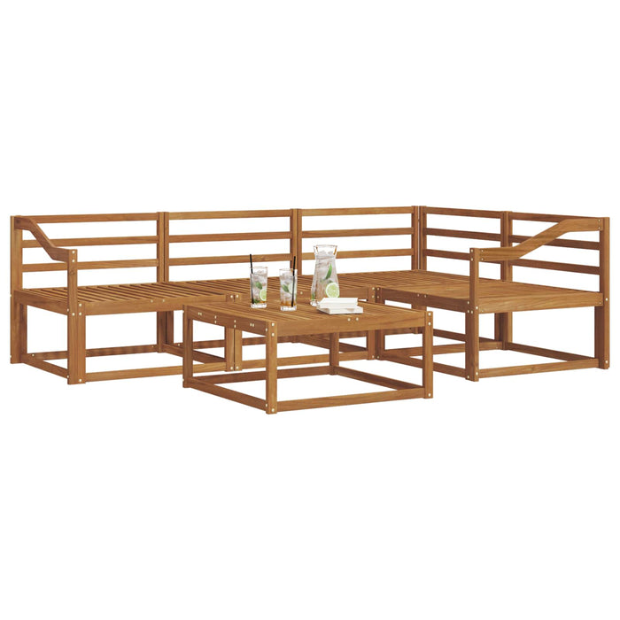 Set de canapele de exterior 5 pcs natural Lemn Solid de Acacia - WALTI WALTI