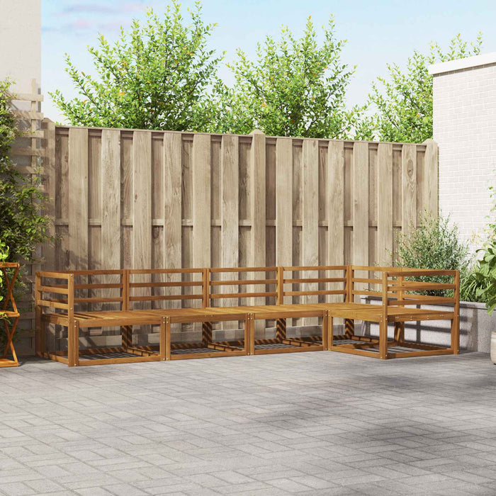 Set de canapele de exterior 5 pcs natural Lemn Solid de Acacia - WALTI WALTI