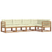 Set de canapele de exterior cu pernă 5 pcs Natural și Crem - WALTI WALTI