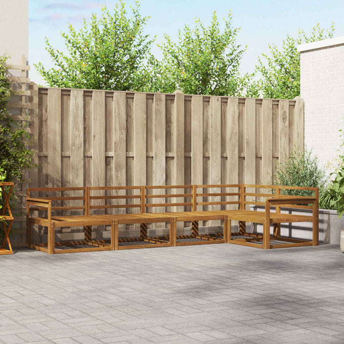 Set de canapele de exterior 5 pcs natural Lemn Solid de Acacia - WALTI WALTI