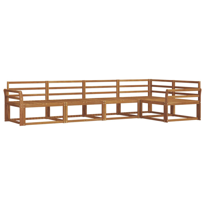 Set de canapele de exterior 5 pcs natural Lemn Solid de Acacia - WALTI WALTI