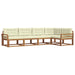 Set de canapele de exterior cu pernă 5 pcs Natural și Crem - WALTI WALTI