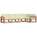 Set de canapele de exterior cu pernă 5 pcs Natural și Crem - WALTI WALTI