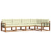 Set de canapele de exterior cu pernă 5 pcs Natural și Crem - WALTI WALTI