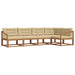 Set de canapele de exterior cu pernă 5 pcs Natural și Bej - WALTI WALTI