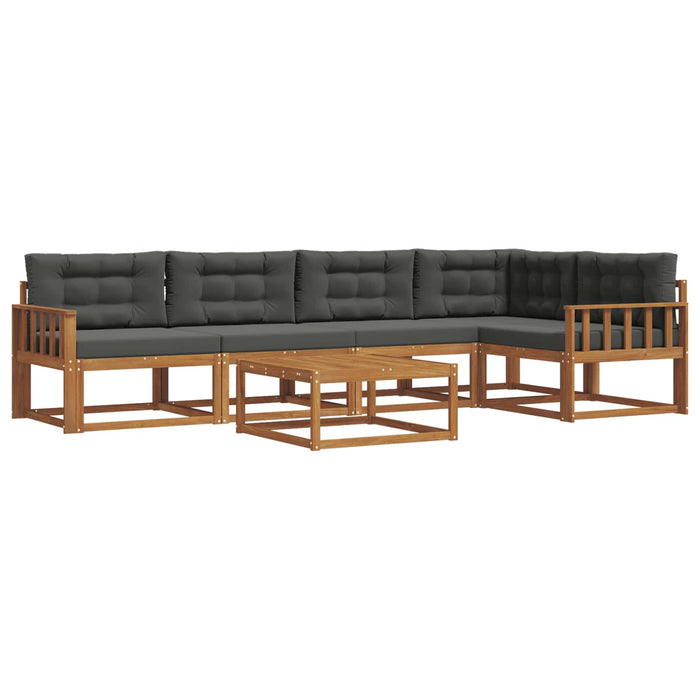 Set de canapele de exterior cu pernă 6 pcs Natural și Antracit - WALTI WALTI