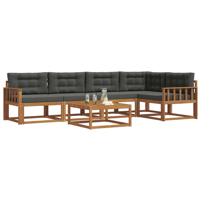 Set de canapele de exterior cu pernă 6 pcs Natural și Antracit - WALTI WALTI