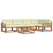 Set de canapele de exterior cu pernă 6 pcs Natural și Crem - WALTI WALTI