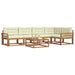 Set de canapele de exterior cu pernă 6 pcs Natural și Crem - WALTI WALTI