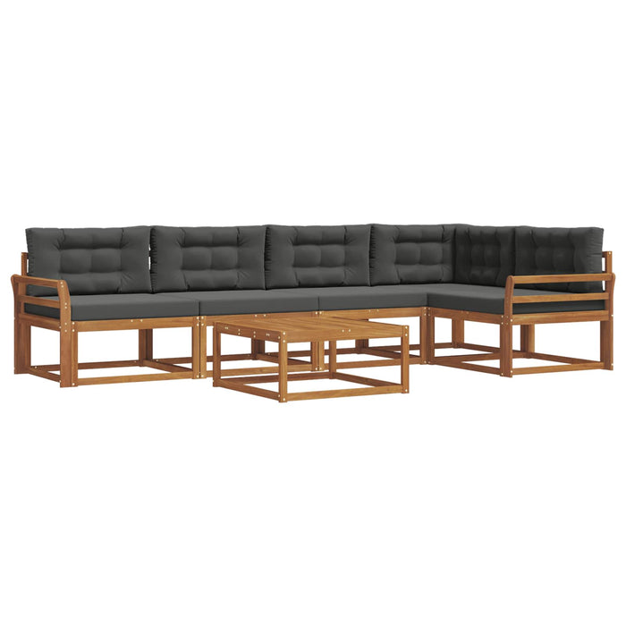 Set de canapele de exterior cu pernă 6 pcs Natural și Antracit - WALTI WALTI